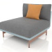 3d model Sofa module, section 3 (Blue gray) - preview