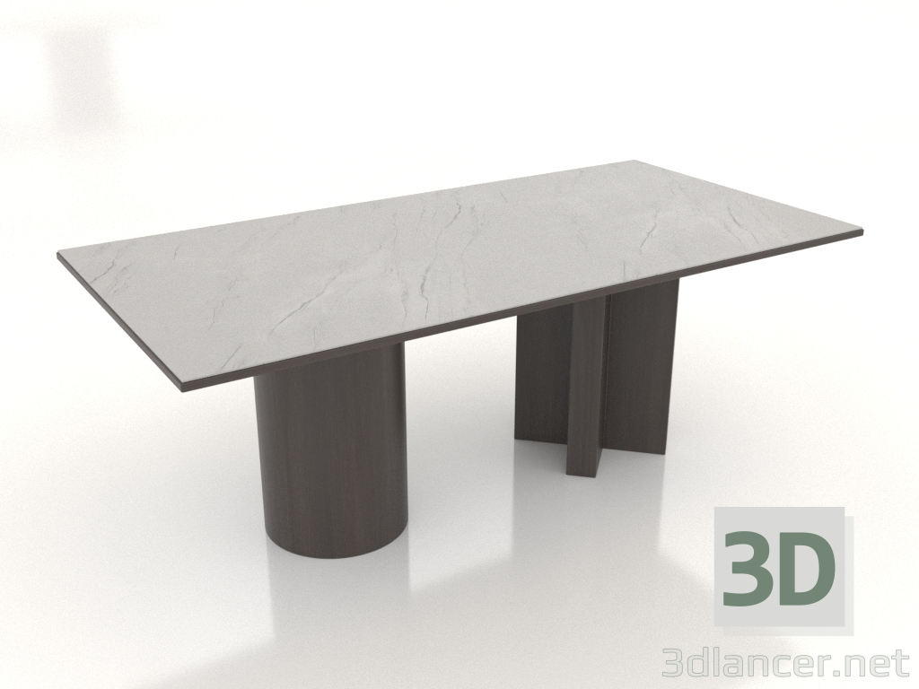 3d model Arithmetics dining table 1000x2000x750 mm (option 3) - preview 3d model Arithmetics dining table 1000x2000x750 mm (option 3) - preview