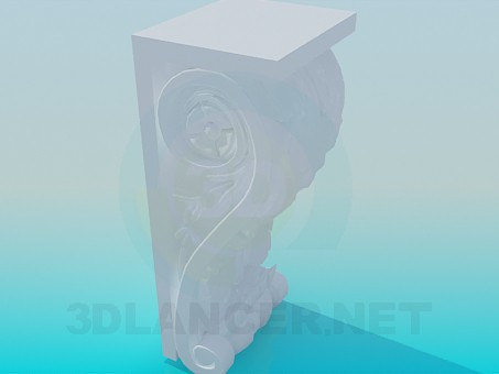 3d модель Элемент карниза – превью 3d модель Элемент карниза – превью