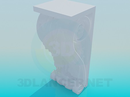 3d модель Элемент карниза – превью 3d модель Элемент карниза – превью