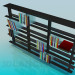 3D Modell Regale für Bücher - Vorschau