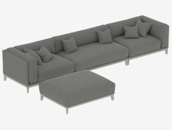 Modular sofa CASE 4020mm (art 901-921-902-915)