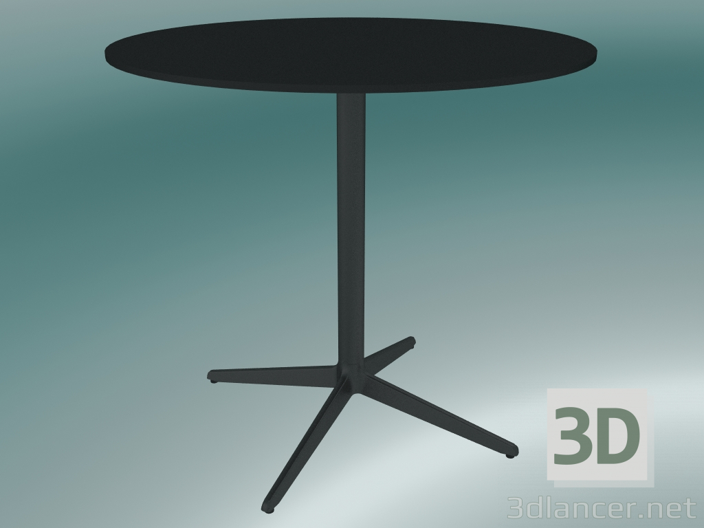 3d model Table MISTER X (9507-01 (Ø80cm), H 73cm, black, black) - preview