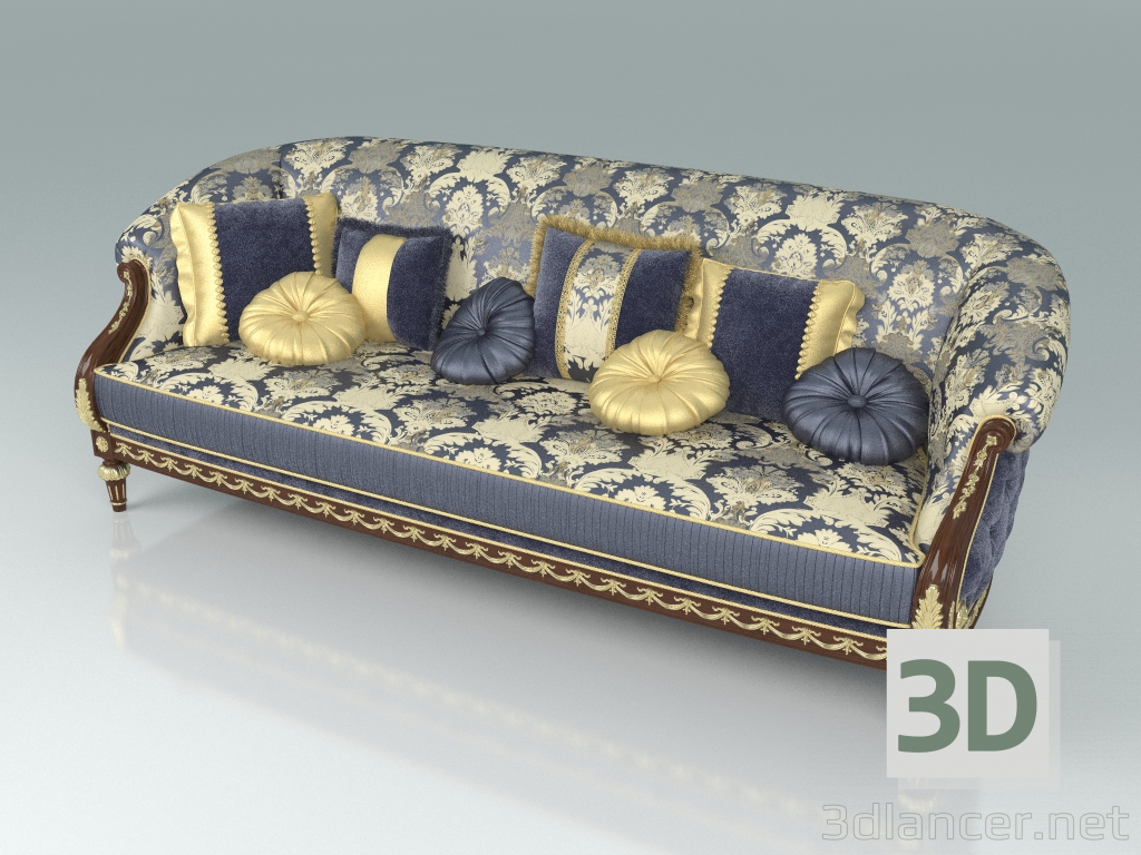 modèle 3D Canapé 3 places (art. 14436) - preview