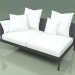 modello 3D Modulo divano destro 004 (Metal Smoke, Batyline Grey) - anteprima