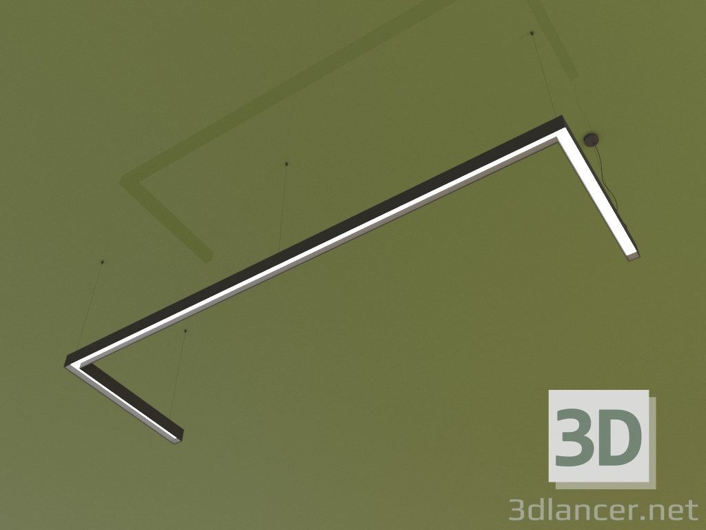 modello 3D ANGOLO U dell'apparecchio (2450x750 mm) - anteprima