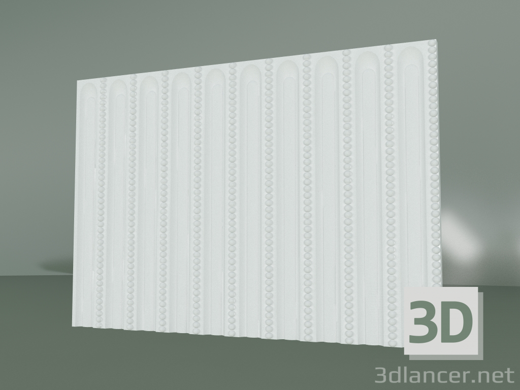 3D Modell Gipsfries mit Ornament F006-3 - Vorschau
