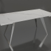 modèle 3D Table pliante Ramses 180-250 (pliée, marbre blanc-chrome) - preview