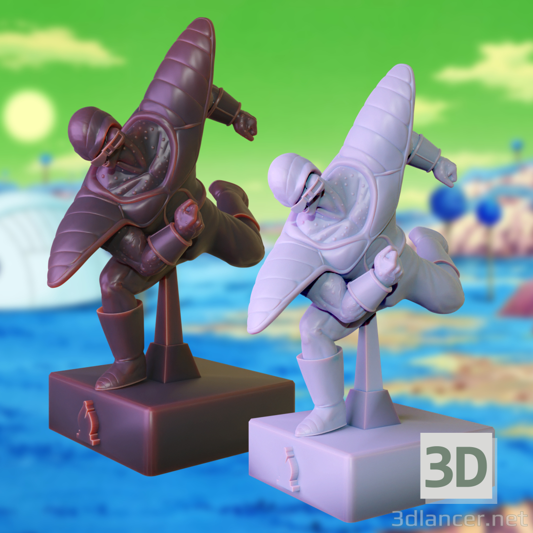 3d Burter from Dragon Ball Z - Chess Pack 3D print model model buy - render