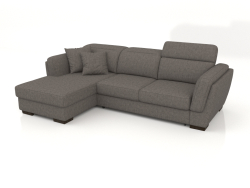 Kelly Sofa mit Ottomane (Claudio 64)