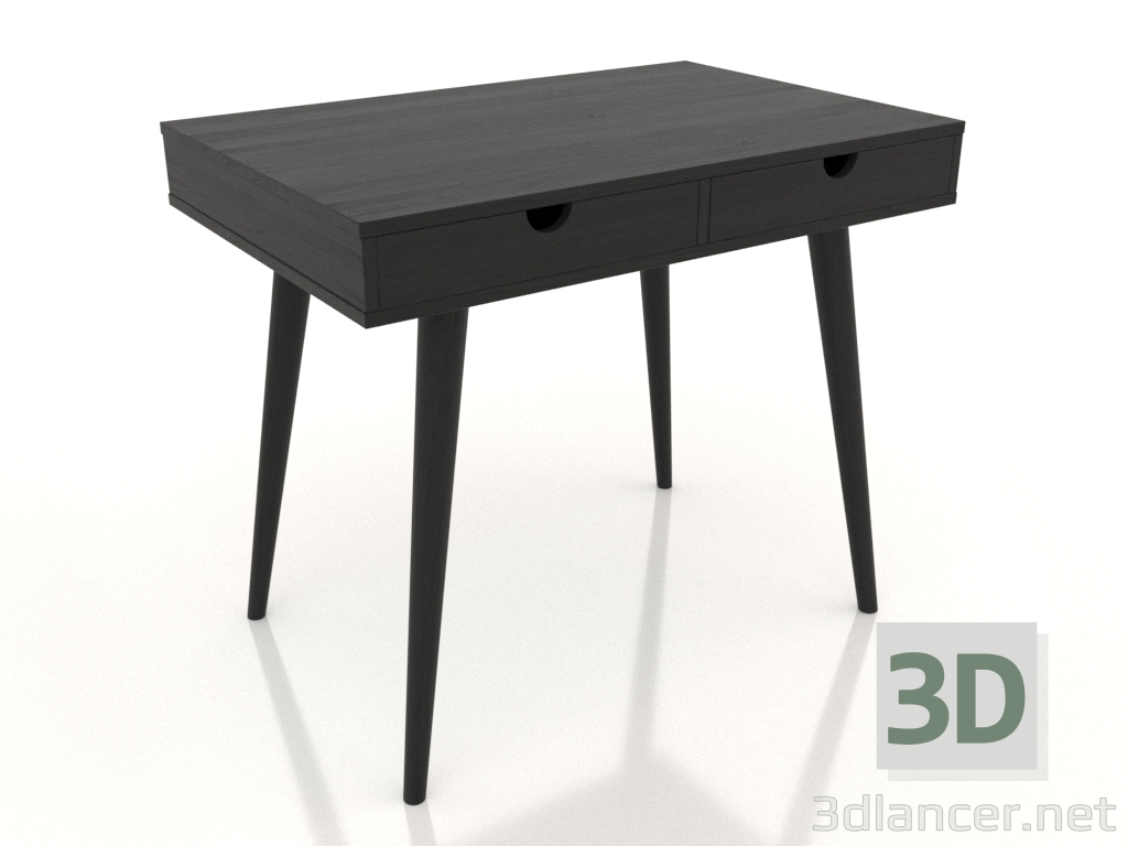 3d model Writing desk 900x600 mm (black RAL 9005) - preview