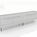 Modelo 3d Suporte de TV 1 GRANDE 2200 mm (branco RAL 9010) - preview