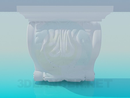 3d модель Элемент карниза – превью 3d модель Элемент карниза – превью