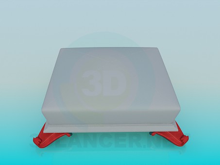 modello 3D Ottomano - anteprima