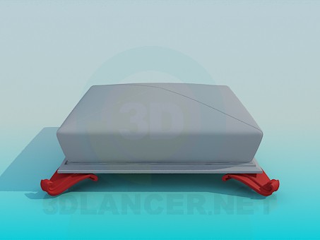 modelo 3D Otomano - escuchar modelo 3D Otomano - escuchar