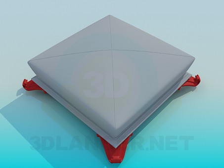 modelo 3D Otomano - escuchar modelo 3D Otomano - escuchar
