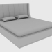 3d модель Ліжко двоспальне KUBRIK BED DOUBLE 200 (225X240XH142) – превью