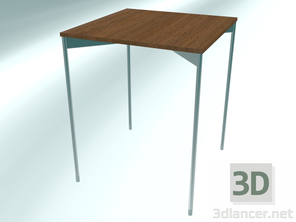 modello 3D Tavolino quadrato alto (CS30 cromato HM12, 450x450x560 mm) - anteprima
