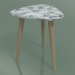 modèle 3D Table d'appoint (242, marbre, Rovere Sbiancato) - preview