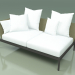 modello 3D Modulo divano destro 004 (Metal Smoke, Batyline Olive) - anteprima