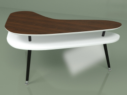Boomerang coffee table (white)