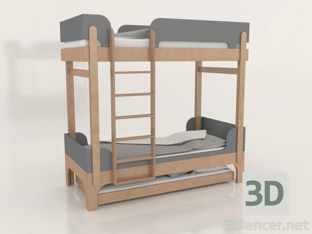 3d модель Кровать двухъярусная TUNE U (UHTUA1) – превью
