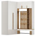 3d Corner wardrobe for hallway model buy - render
