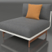 modello 3D Modulo divano, sezione 3 (Grigio agata) - anteprima