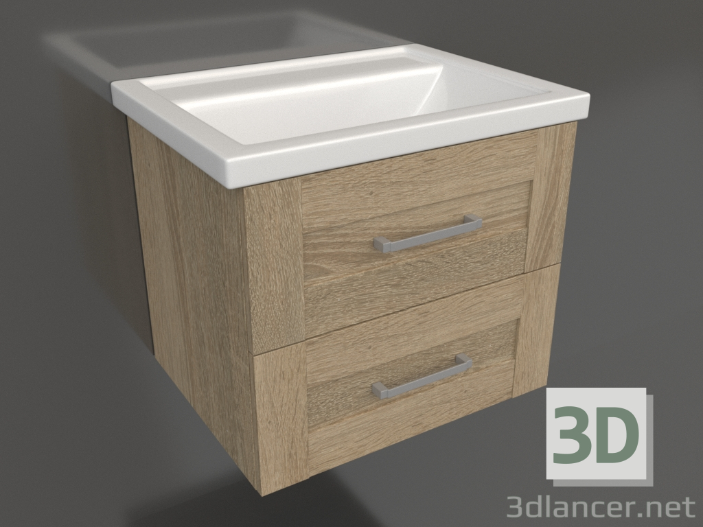 3d model Hanging cabinet 60 cm (FOS01062DS) - preview