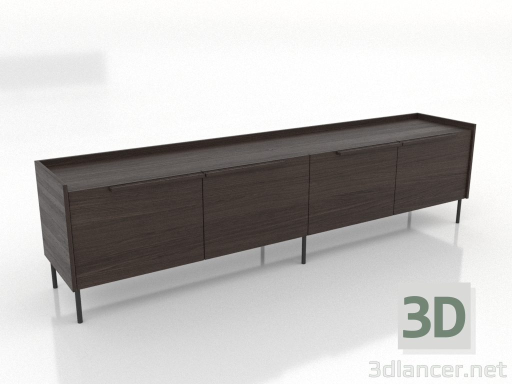 3D modeli TV sehpası 1 BÜYÜK 2200 mm (dişbudak ceviz) - önizleme 3D modeli TV sehpası 1 BÜYÜK 2200 mm (dişbudak ceviz) - önizleme
