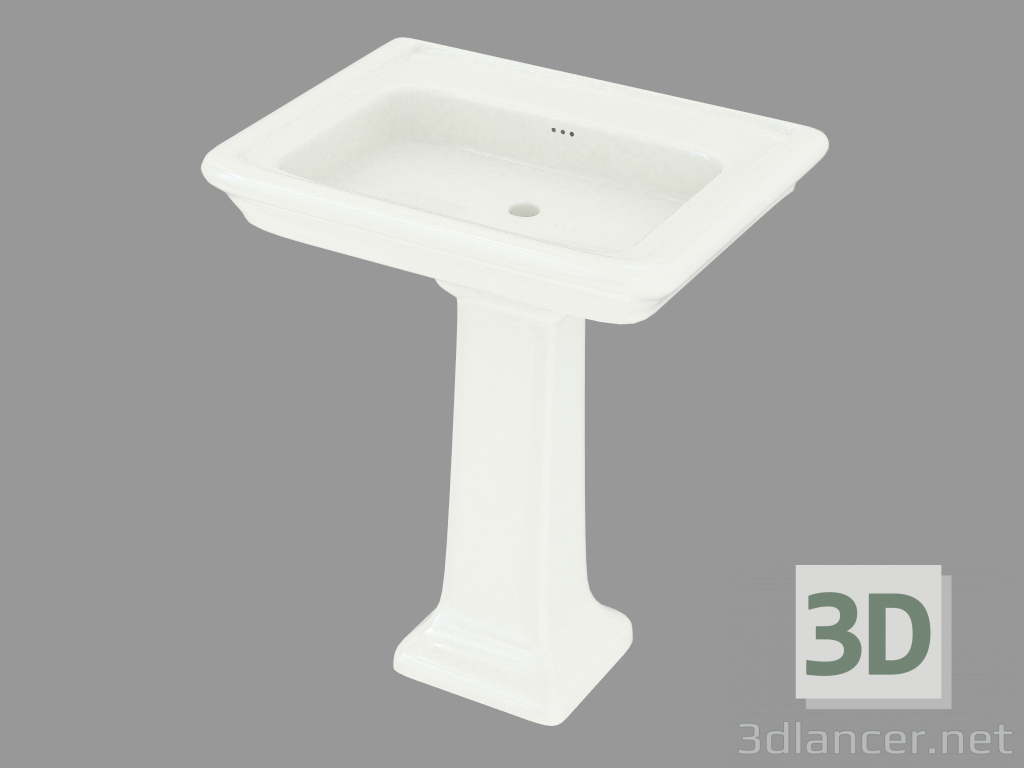 modèle 3D lavabo Etoile - preview