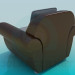 modèle 3D Grand fauteuil - preview