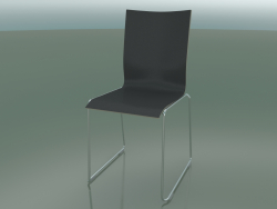 High back chair with sled base, without upholstery (108)