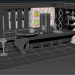 3d Virtual TV kitchen Studio Broadcast model buy - render