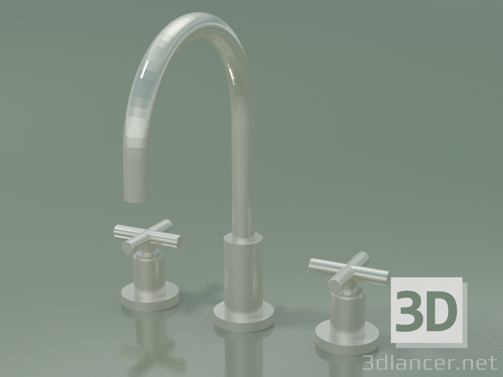 3d model Mixer with two handles and three mounting holes (20 713 892-060010) - preview