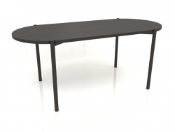 Tavolo da pranzo DT 08 (estremità dritta) (1800x819x754, legno marrone scuro)