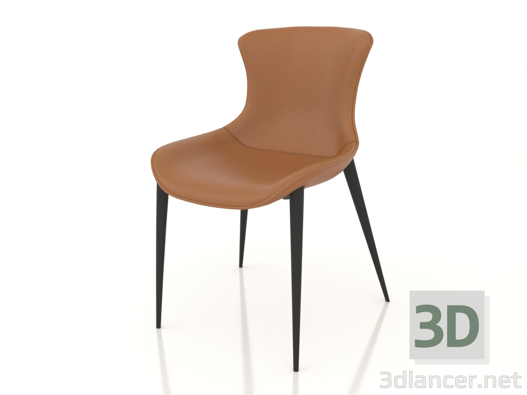 3d model Chair Hank (brown-black) - preview