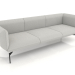 3d model Sofa module 3 seats - preview