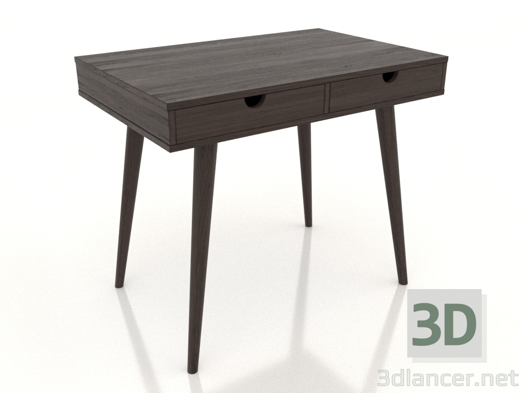 3D modeli Çalışma masası 900x600 mm (dişbudak ceviz) - önizleme