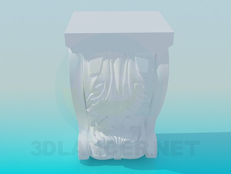 3d model Element of the cornice - preview 3d model Element of the cornice - preview