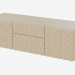 modello 3D Armadio con superficie corrugata decorativa - anteprima