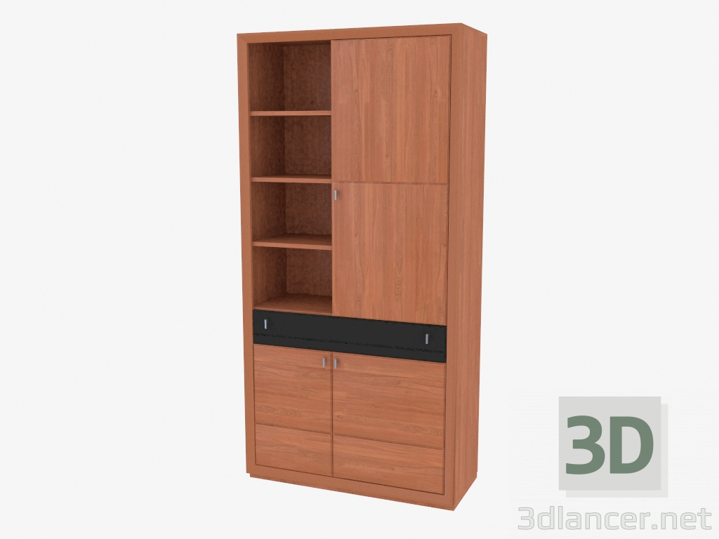 modèle 3D Élément d'un mur de meubles central (7460-28) - preview