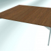 modello 3D Tavolino quadrato basso (CS40 cromato HM12, 800x800x250 mm) - anteprima
