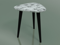 Side table (242, Marble, Black)