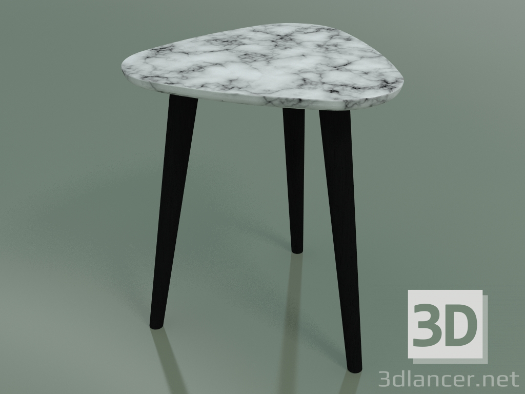 3D Modell Beistelltisch (242, Marmor, Schwarz) - Vorschau