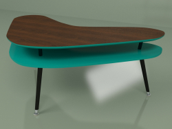 Table basse Boomerang (turquoise)