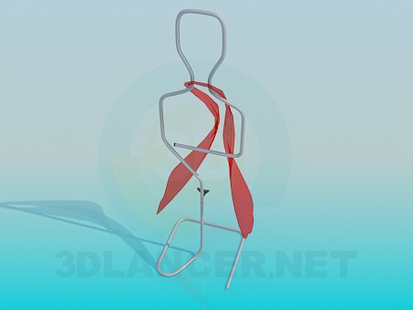 modelo 3D Estante de la ropa - escuchar modelo 3D Estante de la ropa - escuchar