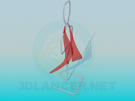 modelo 3D Estante de la ropa - escuchar modelo 3D Estante de la ropa - escuchar
