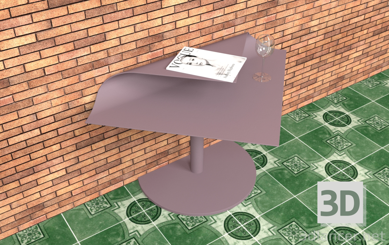 Mesa de centro 3D modelo Compro - render