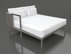 Sofa module XL, section 2 right (Quartz gray)